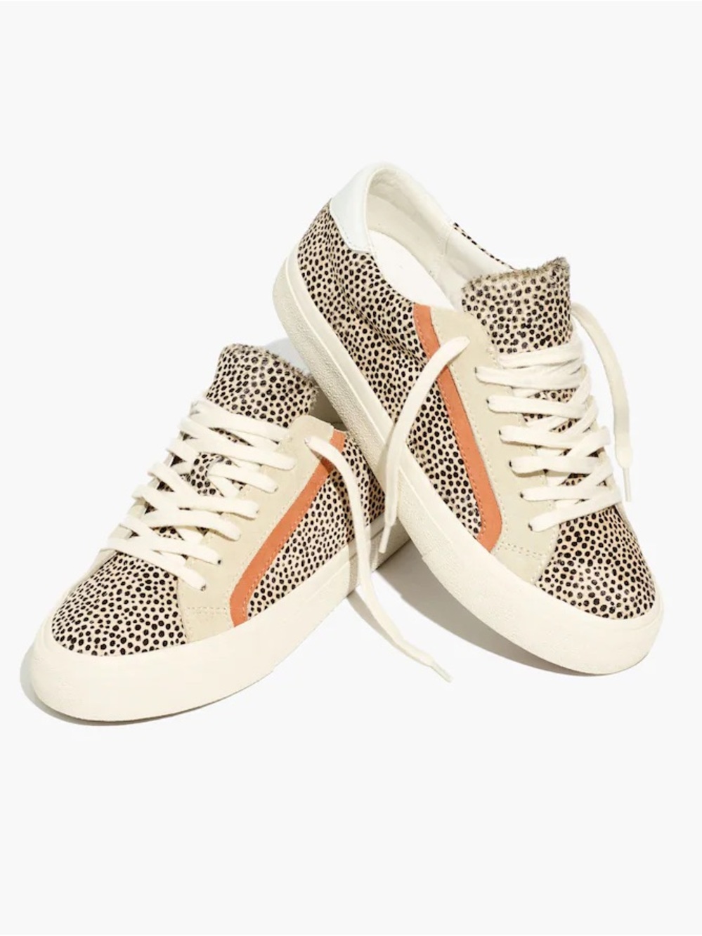 Madewell Sidewalk Low-top Sneakers in Spotted Calf Hair Size 10